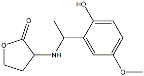 3-{[1-(2-hydroxy-5-methoxyphenyl)ethyl]amino}oxolan-2-one Struktur