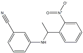 3-{[1-(2-nitrophenyl)ethyl]amino}benzonitrile Struktur