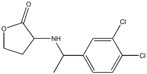 3-{[1-(3,4-dichlorophenyl)ethyl]amino}oxolan-2-one Struktur