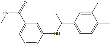 3-{[1-(3,4-dimethylphenyl)ethyl]amino}-N-methylbenzamide Struktur