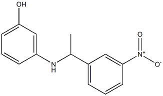 3-{[1-(3-nitrophenyl)ethyl]amino}phenol Struktur