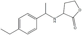 3-{[1-(4-ethylphenyl)ethyl]amino}oxolan-2-one Struktur