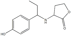 3-{[1-(4-hydroxyphenyl)propyl]amino}oxolan-2-one Struktur