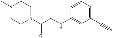 3-{[2-(4-methylpiperazin-1-yl)-2-oxoethyl]amino}benzonitrile Struktur