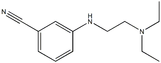 3-{[2-(diethylamino)ethyl]amino}benzonitrile Struktur