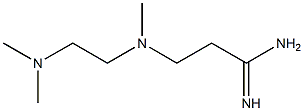 3-{[2-(dimethylamino)ethyl](methyl)amino}propanimidamide Struktur