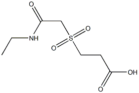 3-{[2-(ethylamino)-2-oxoethyl]sulfonyl}propanoic acid Struktur