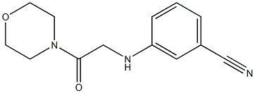 3-{[2-(morpholin-4-yl)-2-oxoethyl]amino}benzonitrile Struktur