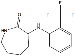 3-{[2-(trifluoromethyl)phenyl]amino}azepan-2-one Struktur