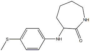 3-{[4-(methylsulfanyl)phenyl]amino}azepan-2-one Struktur