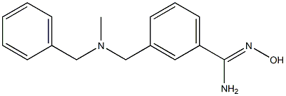 3-{[benzyl(methyl)amino]methyl}-N'-hydroxybenzenecarboximidamide Struktur