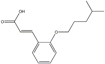 3-{2-[(4-methylpentyl)oxy]phenyl}prop-2-enoic acid Struktur