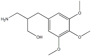 3-amino-2-[(3,4,5-trimethoxyphenyl)methyl]propan-1-ol Struktur