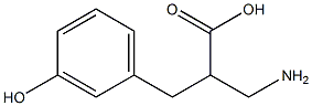 3-amino-2-[(3-hydroxyphenyl)methyl]propanoic acid Struktur