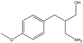 3-amino-2-[(4-methoxyphenyl)methyl]propan-1-ol Struktur