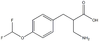 3-amino-2-{[4-(difluoromethoxy)phenyl]methyl}propanoic acid Struktur