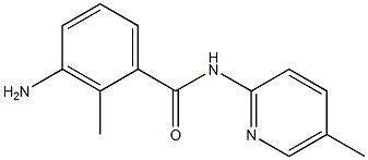 3-amino-2-methyl-N-(5-methylpyridin-2-yl)benzamide Struktur