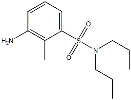 3-amino-2-methyl-N,N-dipropylbenzene-1-sulfonamide Struktur