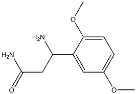 3-amino-3-(2,5-dimethoxyphenyl)propanamide Struktur