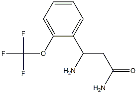 3-amino-3-[2-(trifluoromethoxy)phenyl]propanamide Struktur