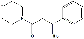 3-amino-3-phenyl-1-(thiomorpholin-4-yl)propan-1-one Struktur