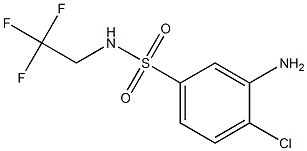 3-amino-4-chloro-N-(2,2,2-trifluoroethyl)benzene-1-sulfonamide Struktur