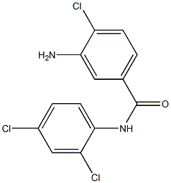 3-amino-4-chloro-N-(2,4-dichlorophenyl)benzamide Struktur