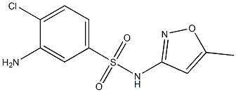 3-amino-4-chloro-N-(5-methyl-1,2-oxazol-3-yl)benzene-1-sulfonamide Struktur