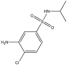 3-amino-4-chloro-N-(propan-2-yl)benzene-1-sulfonamide Struktur