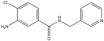 3-amino-4-chloro-N-(pyridin-3-ylmethyl)benzamide Struktur