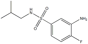 3-amino-4-fluoro-N-(2-methylpropyl)benzene-1-sulfonamide Struktur