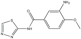 3-amino-4-methoxy-N-(1,3,4-thiadiazol-2-yl)benzamide Struktur