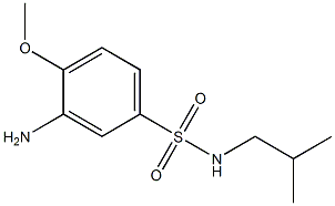 3-amino-4-methoxy-N-(2-methylpropyl)benzene-1-sulfonamide Struktur