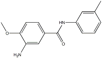 3-amino-4-methoxy-N-(3-methylphenyl)benzamide Struktur