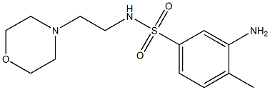 3-amino-4-methyl-N-[2-(morpholin-4-yl)ethyl]benzene-1-sulfonamide Struktur