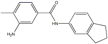 3-amino-N-(2,3-dihydro-1H-inden-5-yl)-4-methylbenzamide Struktur