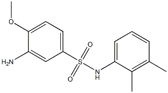 3-amino-N-(2,3-dimethylphenyl)-4-methoxybenzene-1-sulfonamide Struktur