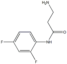 3-amino-N-(2,4-difluorophenyl)propanamide Struktur