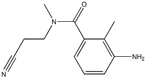 3-amino-N-(2-cyanoethyl)-N,2-dimethylbenzamide Struktur