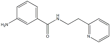 3-amino-N-(2-pyridin-2-ylethyl)benzamide Struktur