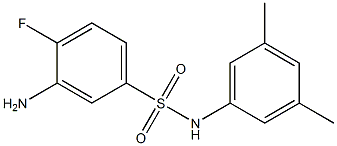 3-amino-N-(3,5-dimethylphenyl)-4-fluorobenzene-1-sulfonamide Struktur