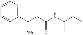 3-amino-N-(3-methylbutan-2-yl)-3-phenylpropanamide Struktur