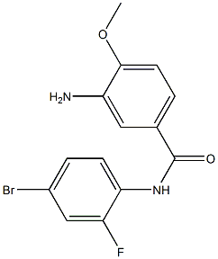 3-amino-N-(4-bromo-2-fluorophenyl)-4-methoxybenzamide Struktur