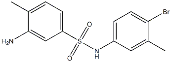 3-amino-N-(4-bromo-3-methylphenyl)-4-methylbenzene-1-sulfonamide Struktur