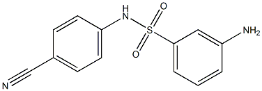 3-amino-N-(4-cyanophenyl)benzenesulfonamide Struktur