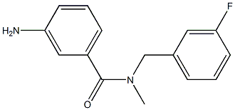 3-amino-N-[(3-fluorophenyl)methyl]-N-methylbenzamide Struktur