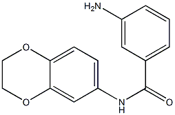 3-amino-N-2,3-dihydro-1,4-benzodioxin-6-ylbenzamide Struktur