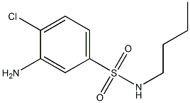 3-amino-N-butyl-4-chlorobenzene-1-sulfonamide Struktur