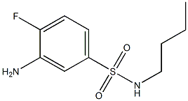 3-amino-N-butyl-4-fluorobenzene-1-sulfonamide Struktur