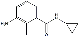 3-amino-N-cyclopropyl-2-methylbenzamide Struktur